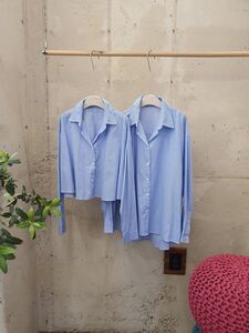 [여름신상 무배] 루이 2기장 스트라이프 셔츠 남방
