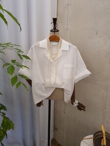 [여름신상 무배] 서커스 카라 포켓 루즈핏 반팔 셔츠 남방