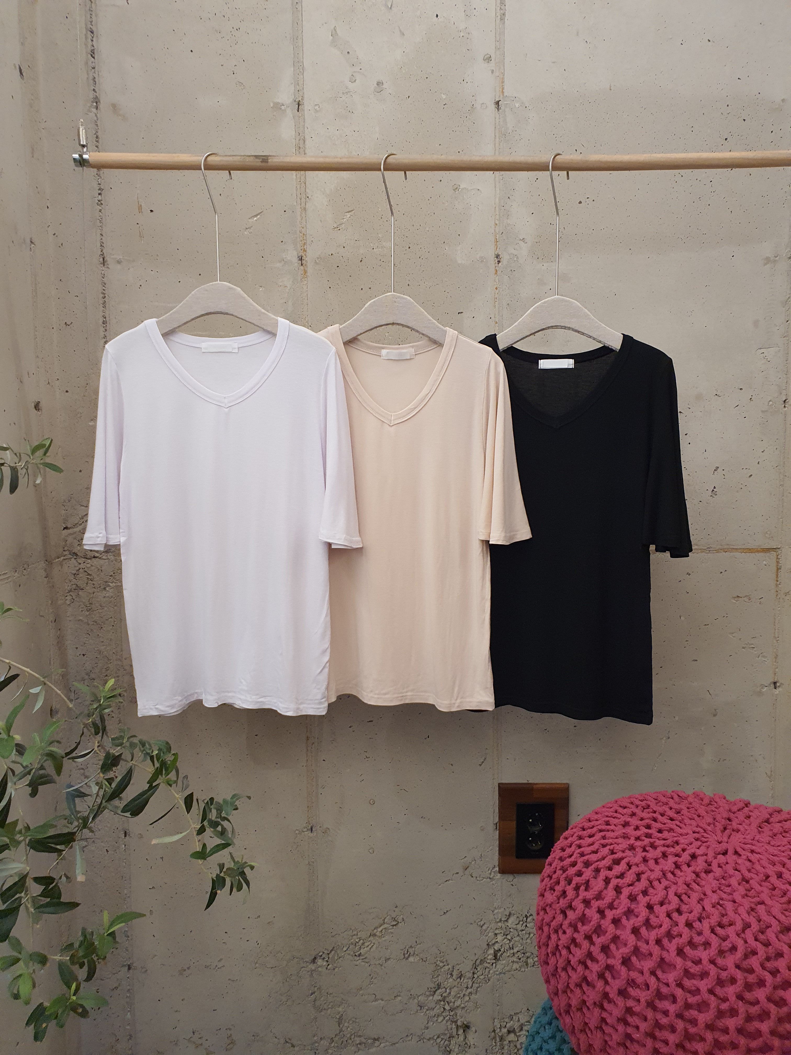 [1+1여름신상 무배] 젤로윙 레이온 벨 소매 반팔 티셔츠