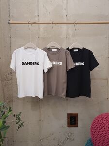 [봄신상 무배] 샌더스 영문 레터링 모달 라운드 반팔 티셔츠