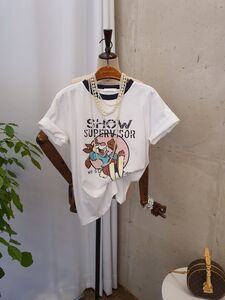 [봄신상 무배] 쇼쇼쇼 다람쥐 배색 라운드 반팔 티셔츠